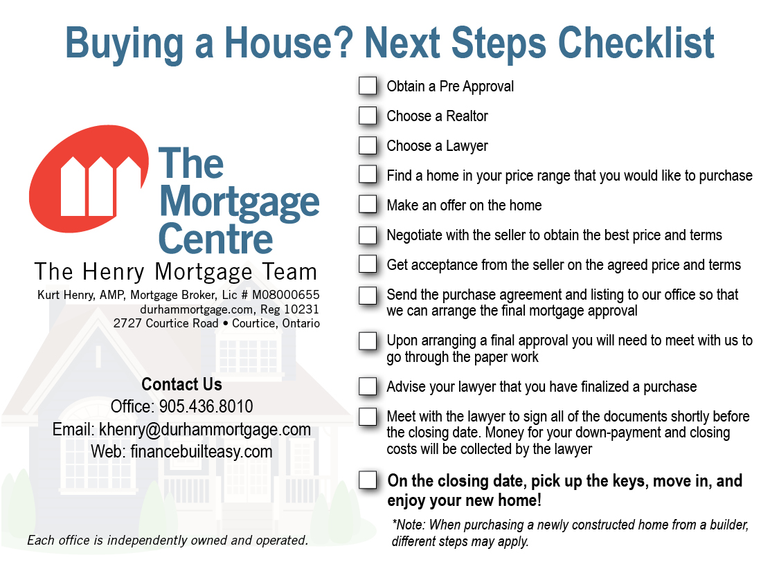 New Home Checklists